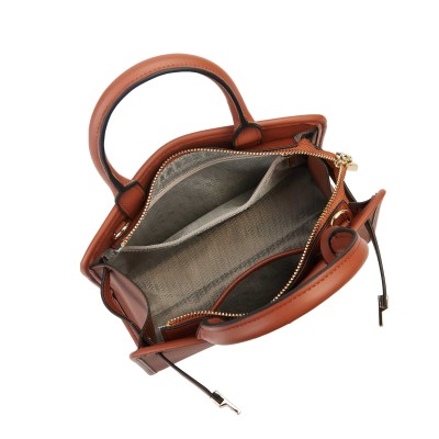 Bolso de piel doble asa 25x19x9 cm PALMA