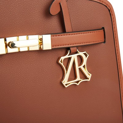 Bolso de piel doble asa 25x19x9 cm PALMA