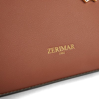 Bolso de piel doble asa 25x19x9 cm PALMA