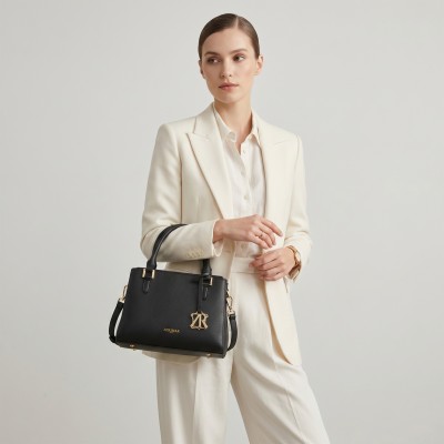 Bolso de piel doble asa 23x18x11 cm MAZE