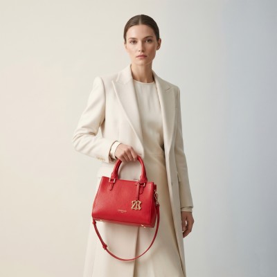 Bolso de piel doble asa 23x18x11 cm MAZE