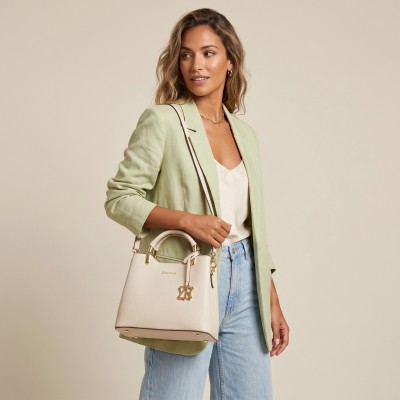 Bolso de piel doble asa 23x18x11 cm ERESO