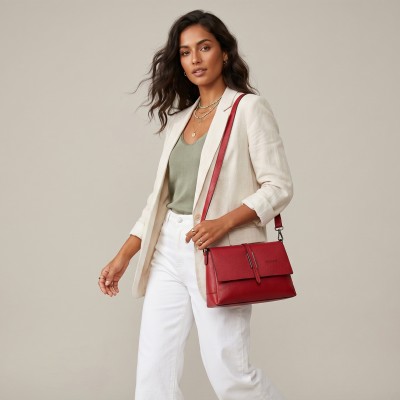 Bolso de piel bandolera 25x17x8 cm MAYO