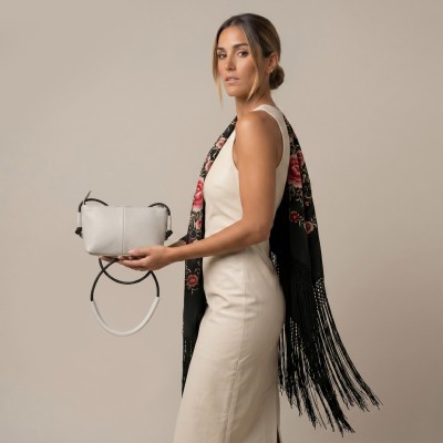 Bolso de piel bandolera 18x12x5 cm CANASTERO