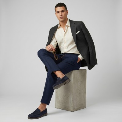 Mocasines de piel de serraje modelo GLAMO