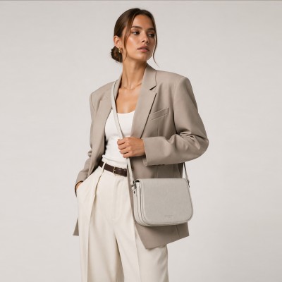 Bolso de piel bandolera 25x20x8 cm LUVIN