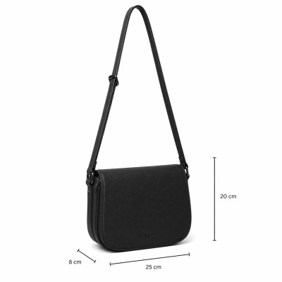 Bolso de piel bandolera 25x20x8 cm LUVIN