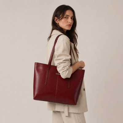 Bolso de piel de hombro 30x40x13 cm VAGGIO