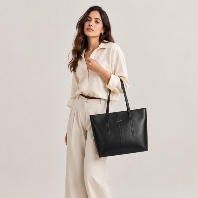 Bolso de piel de hombro 30x40x13 cm VAGGIO
