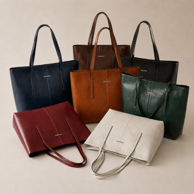 Bolso de piel de hombro 30x40x13 cm VAGGIO