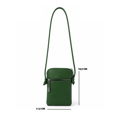Mini bolso bandolera de piel 18,5x11,5 cm LAUREL
