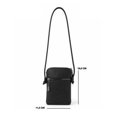 Mini bolso bandolera de piel 18,5x11,5 cm LAUREL