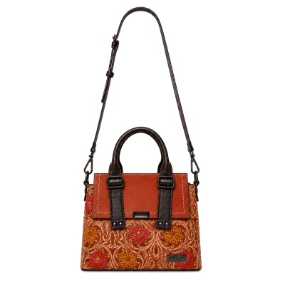 Bolso de piel doble asa 23x29x11,5 cm ARABESCO