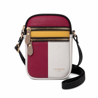 Mini bolso bandolera de piel 18x12x3 cm DATA