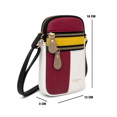 Mini bolso bandolera de piel 18x12x3 cm DATA
