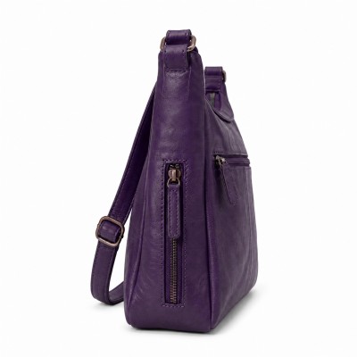 Bolso de piel bandolera 28x24x11 cm MISTIK