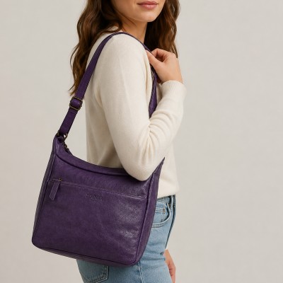 Bolso de piel bandolera 28x24x11 cm MISTIK