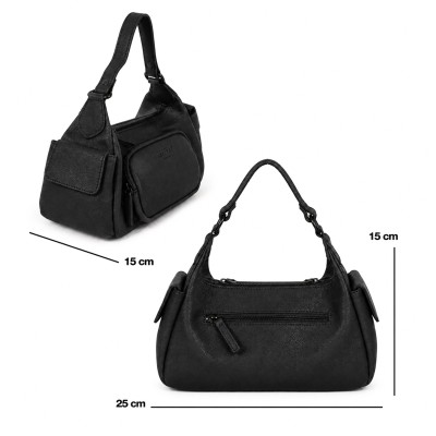 Bolso de piel doble asa 25x15x15 cm EXPLORER