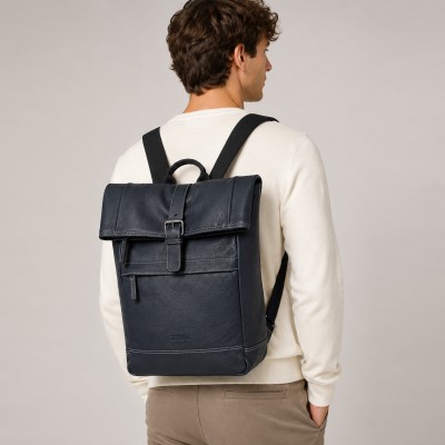 Mochila de piel natural 36x28x8 cm PAPE