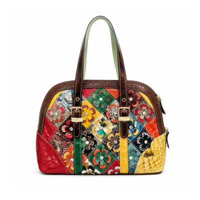 Bolso de piel con doble asa 33x24x15 cm COLORADE