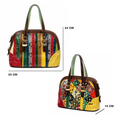 Bolso de piel con doble asa 33x24x15 cm COLORADE