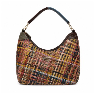 Bolso de piel con doble asa 45x35x5 cm BIGGER