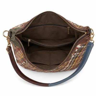 Bolso de piel con doble asa 45x35x5 cm BIGGER