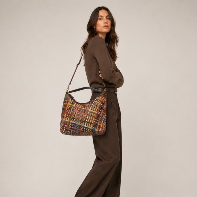 Bolso de piel con doble asa 45x35x5 cm BIGGER
