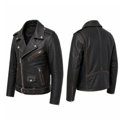 Chaqueta de cuero biker heritage
