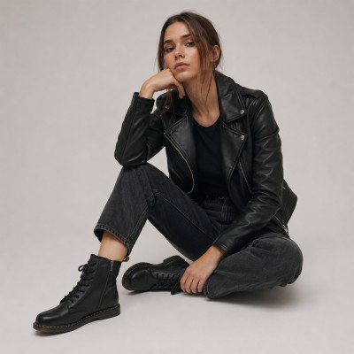 Botas estilo militar con cremallera modelo DOCTER