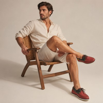 Nauticos de verano de piel para hombre tallas grandes 47 a 50 Zerimar - 5