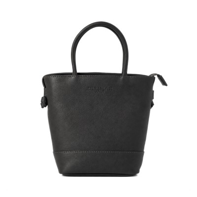 Mini bolso de piel con doble asa 18x12x9 cm HAMPER