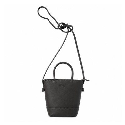 Mini bolso de piel con doble asa 18x12x9 cm HAMPER