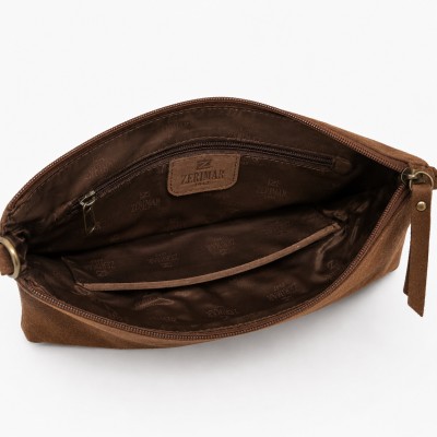 Bolso de serraje bandolera con asa 27x18 cm ONZA