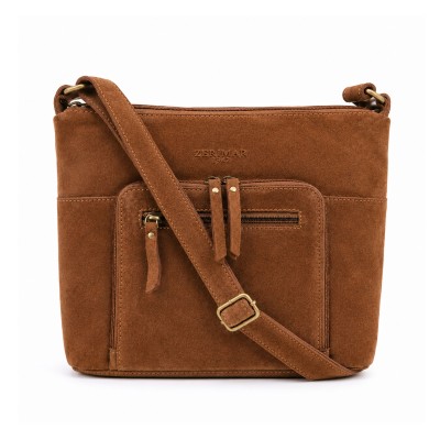 Bolso de serraje bandolera 30x24x10 cm RITA