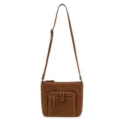 Bolso de serraje bandolera 30x24x10 cm RITA