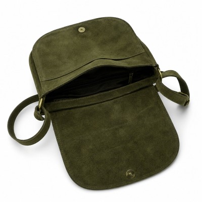 Bolso de serraje bandolera 27x23x7 cm LOLA