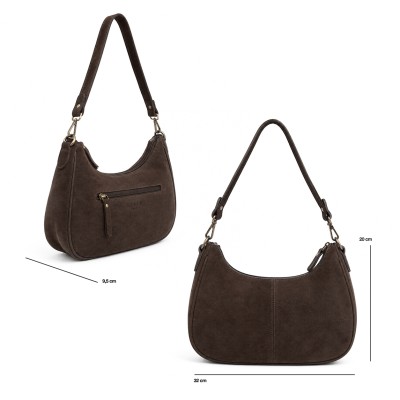 Bolso de serraje doble asa 32x20x9,5 cm DEKER