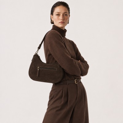 Bolso de serraje doble asa 32x20x9,5 cm DEKER