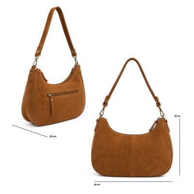Bolso de serraje doble asa 32x20x9,5 cm DEKER