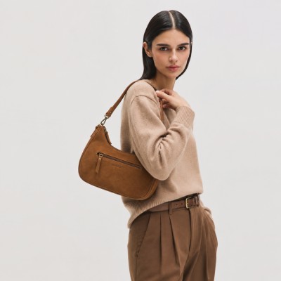 Bolso de serraje doble asa 32x20x9,5 cm DEKER