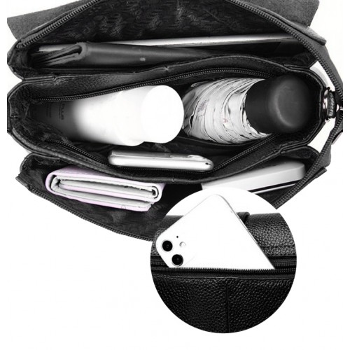 Bolso de piel bandolera 25x17x8 cm MAYO