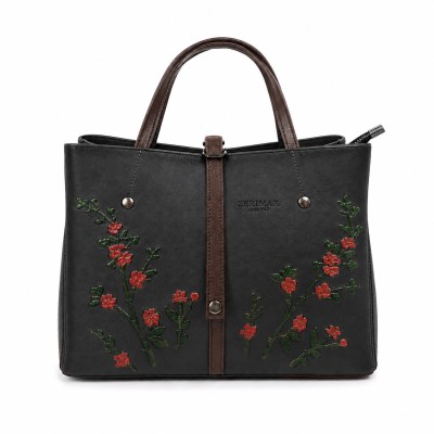 Bolso de piel doble asa 24x30x13 cm FIORI