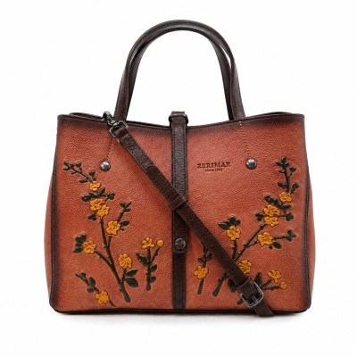 Bolso de piel doble asa...
