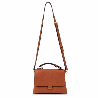 Bolso de piel doble asa 19x14x8 cm LIVIA