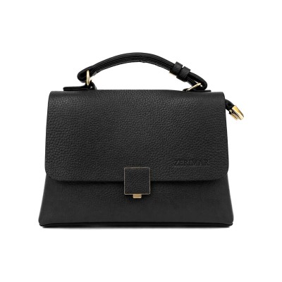 Bolso de piel doble asa 19x14x8 cm LIVIA
