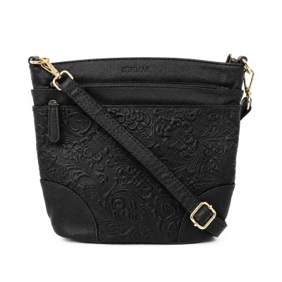 Bolso de piel bandolera 26x20x10 cm ZAHRA