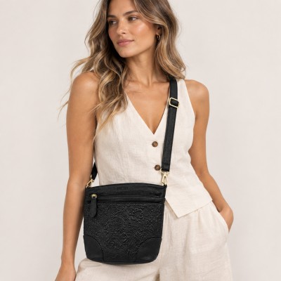 Bolso de piel bandolera 26x20x10 cm ZAHRA