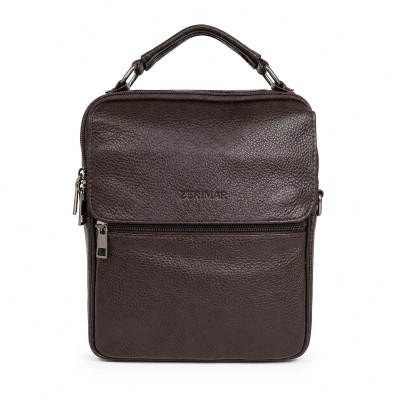 Bolso bandolera de piel modelo OMEGA 20x26x6 cm