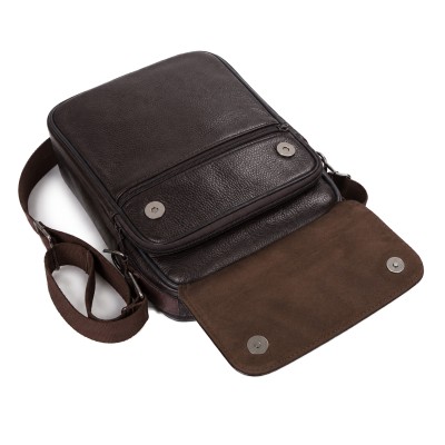 Bolso bandolera de piel modelo OMEGA 20x26x6 cm